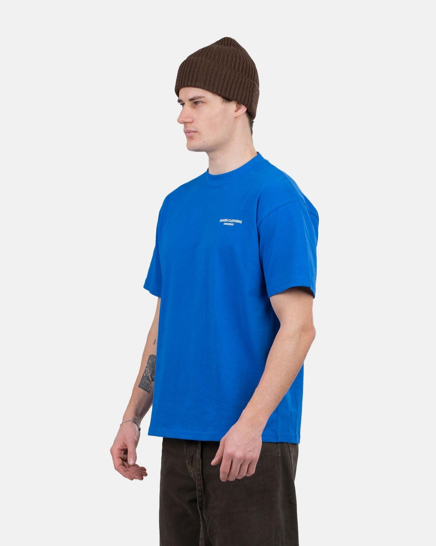 UNMARKED T-shirt Royal Blue | Skagen - clothing.dk